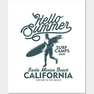 Surf Beach Summer Posters and Art